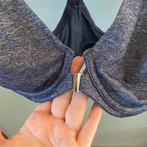 NWOT- Delimira Women's Front Closure Racerback Underwire Bra- SZ 36D - Picture 3 of 5